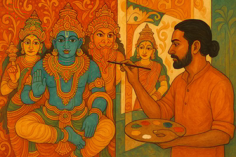 Kerala's Mural Art: Temple Walls to Modern Canvas